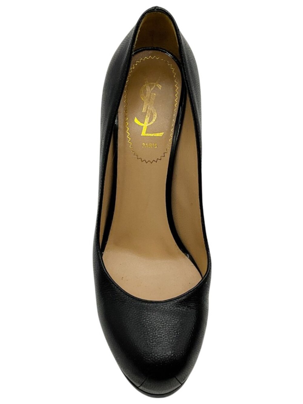 Saint Laurent Black Leather Tribute Platform Pumps - Picture 4 of 6